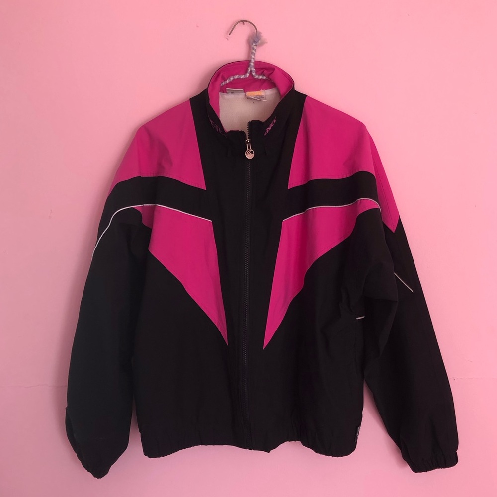 Vintage ASICS Gore-Tex Hot Pink Zip Athletic Jacket